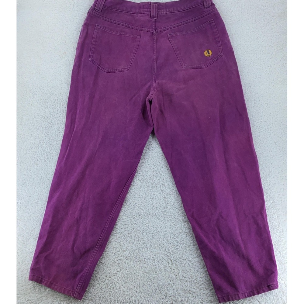 Vintage Legal‎ Jeans Purple Pants FITS 40x31 High Rise Denim Cotton 90s